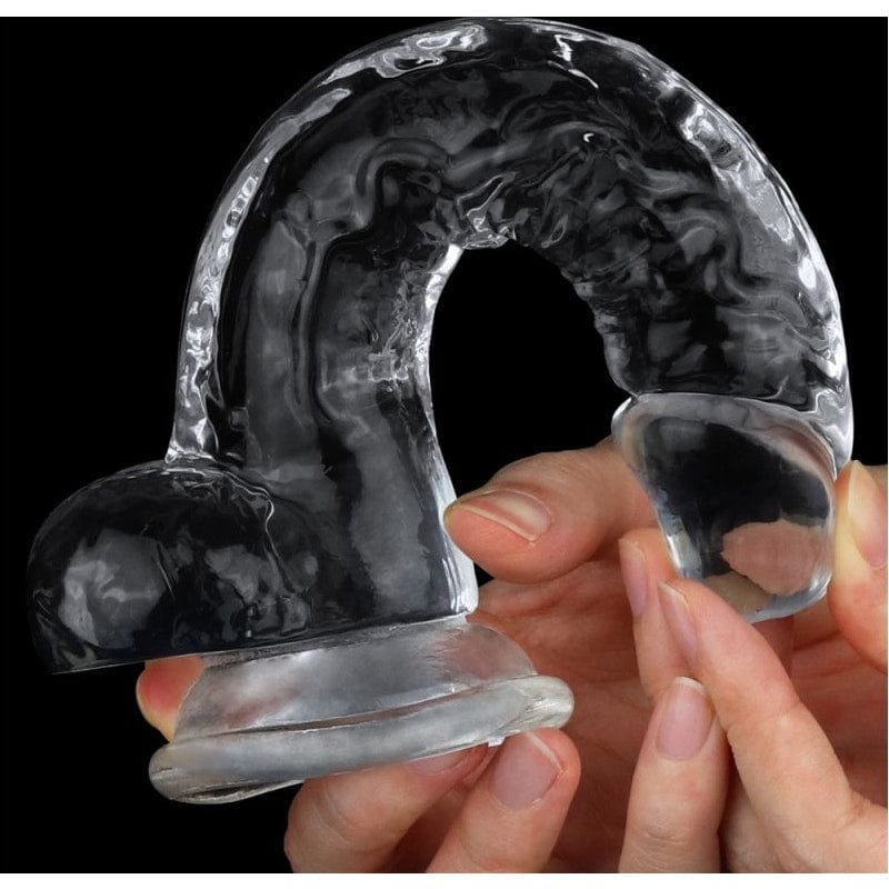Clear 7.5 Inch Realistic Flexible Skin-Safe Dildo Adult Toy > Dildos > Realistic Dildos