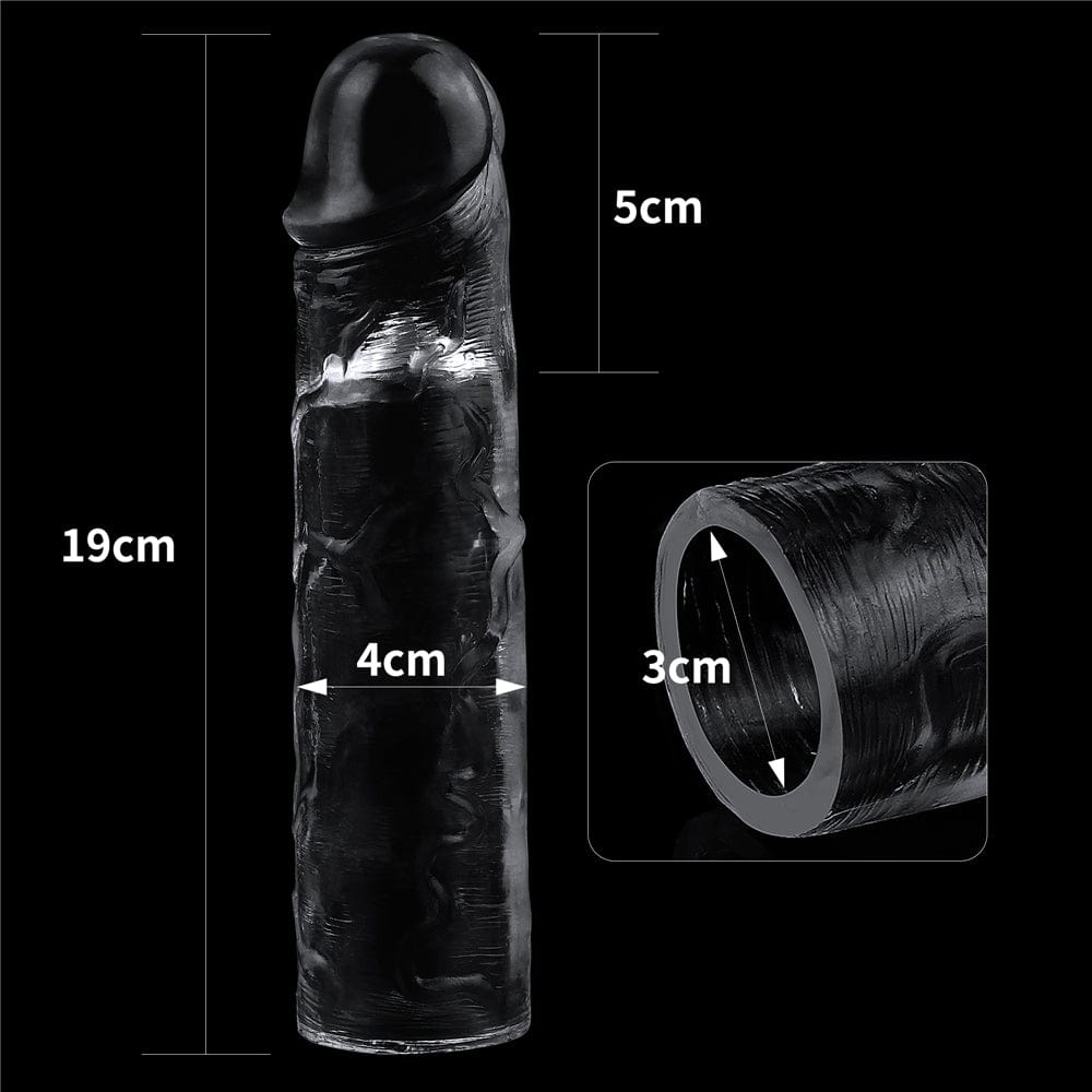 Clear Penis Extender Sleeve – Adds 2 Inches Length and Increases Girth by 30 Percent Sleeve > Sex Toys For Men > Penis Sleeves