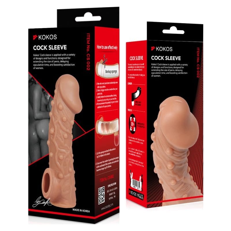 Cock Sleeve 2 Slim fit - Soft Silicone Penis Sleeve Extra 1.3" Inch Secondary image