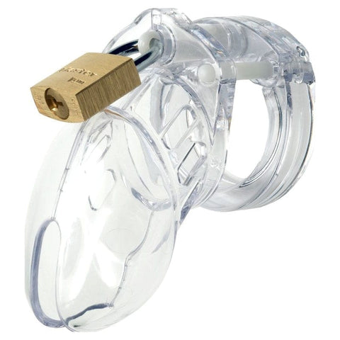 Cockcage CB-6000S Clear 3.25 Inch Medical-Grade Chastity Cage Cages