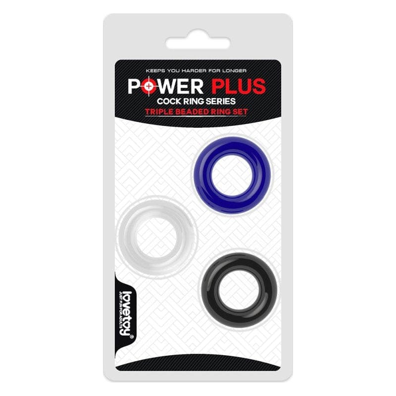Coloured Triple Donut Cock Ring Set for Enhanced Pleasure and Performance COCK RING Set