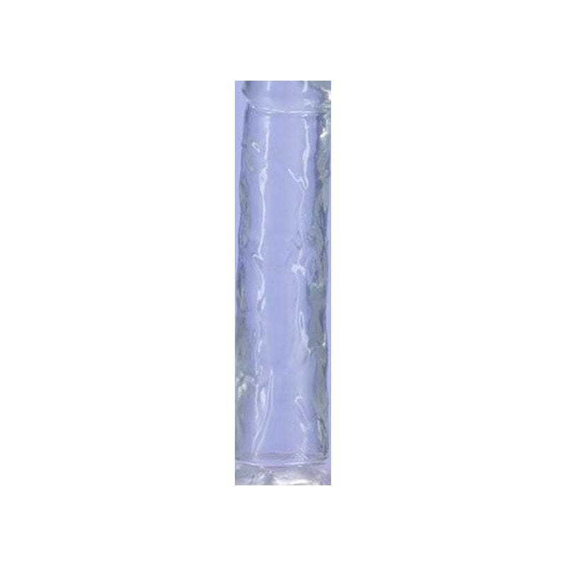 Crystal Dildo Straight 7 Inch Clear Premium Body Safe TPE Adult Toy DONGS