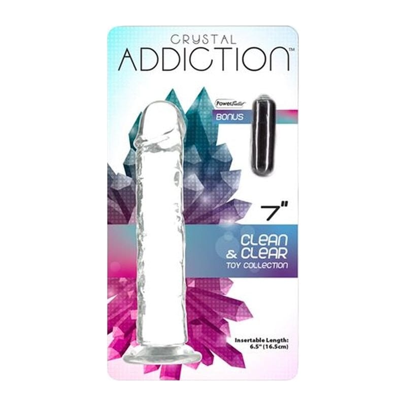Crystal Dildo Straight 7 Inch Clear Premium Body Safe TPE > Dildos > Realistic Dildos Main image