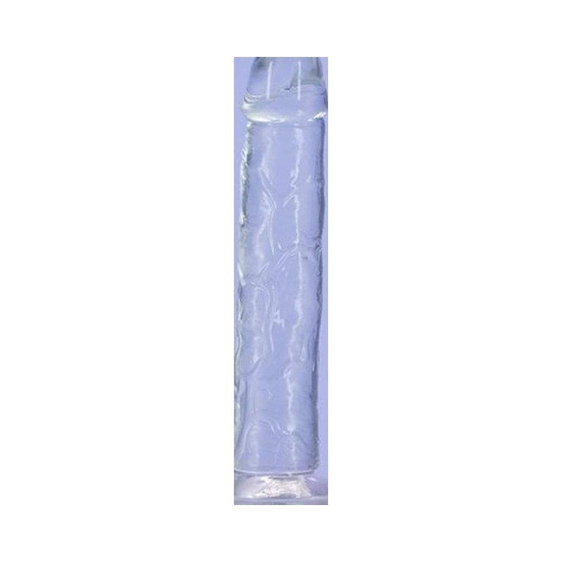 Crystal Dildo Straight 9 Inch Clear Transparent Secondary image