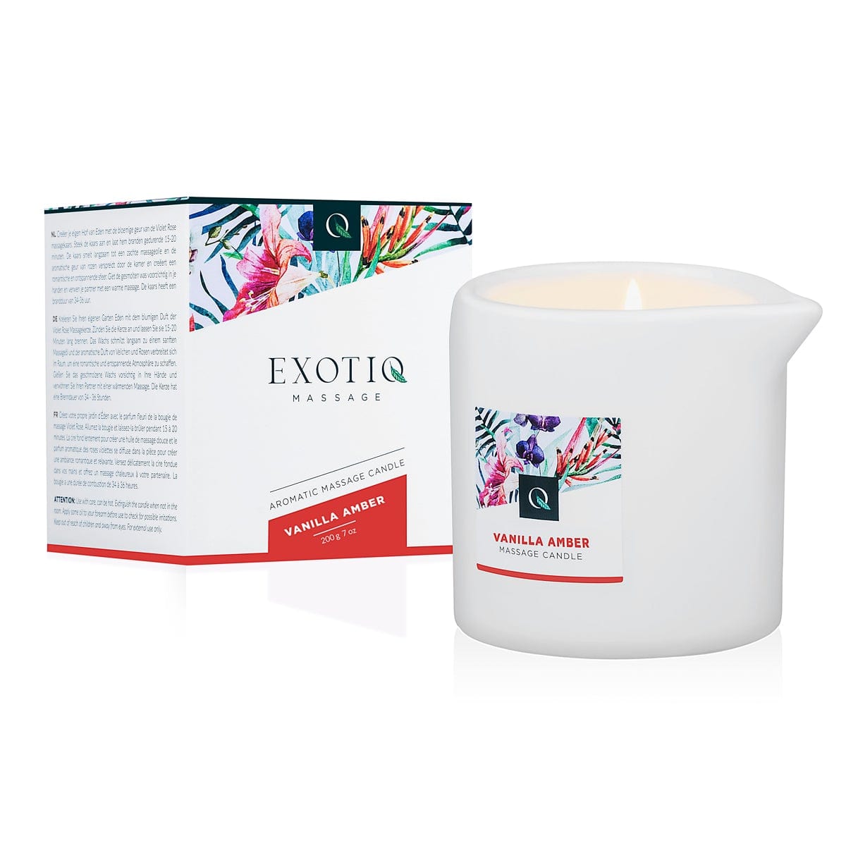 Exotiq Massage Candle Vanilla Amber 200g Adult Massage Oil > Candles > Massage
