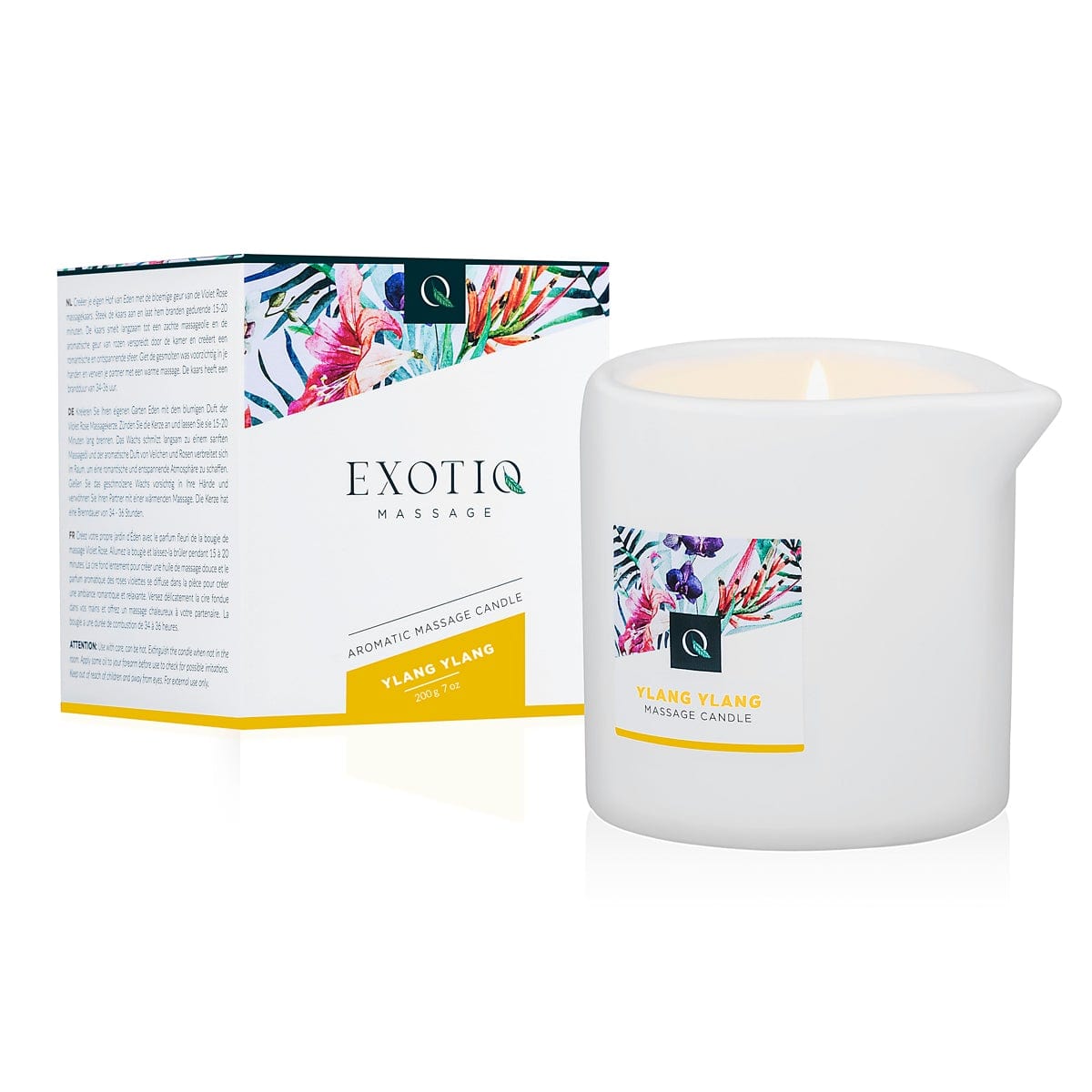 Exotiq Ylang Ylang Massage Candle 200g Soothing Aromatherapy Wax > Candles > Massage Main image