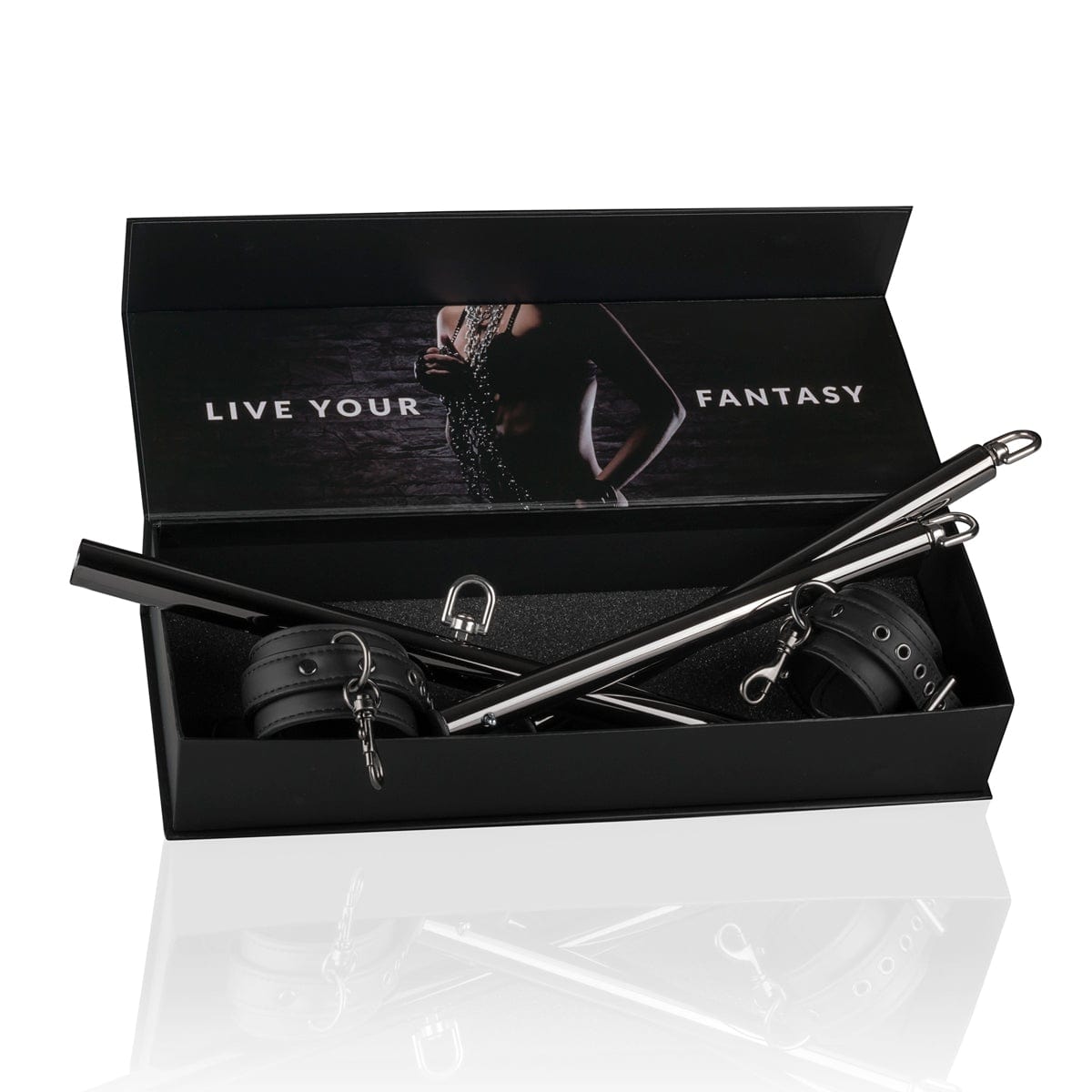Expander Spreader Bar and Adjustable Cuffs Set – Metal Restraint System Secondary image