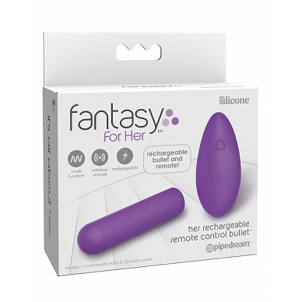 Fantasy For Her Remote Control Bullet - Purple 3 Inch > Vibrators > Mini Vibrators