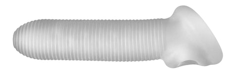 Fat Boy Micro Rib Sheath 6.5in - For Stroking or Partner Play SLEEVES