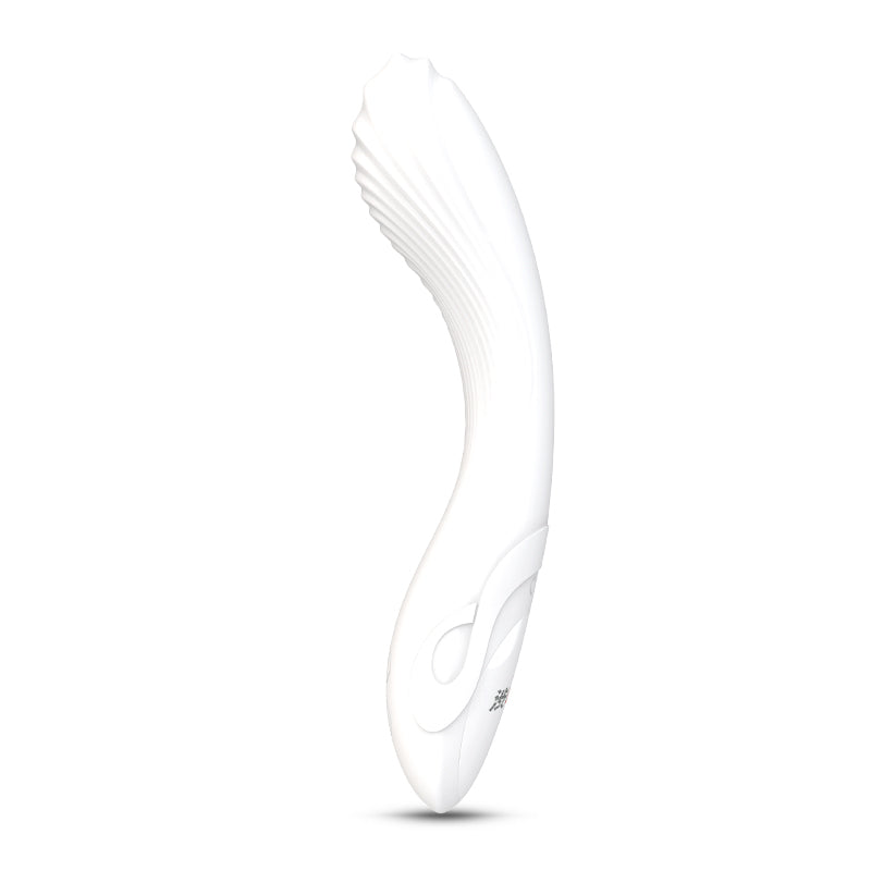 Flexible Bending Silicone Vibrator White 200mm x 47mm White Electric Massager