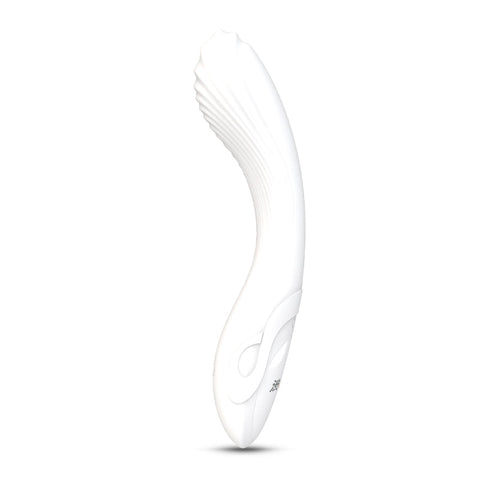 Flexible Bending Silicone Vibrator White 200mm x 47mm White Electric Massager