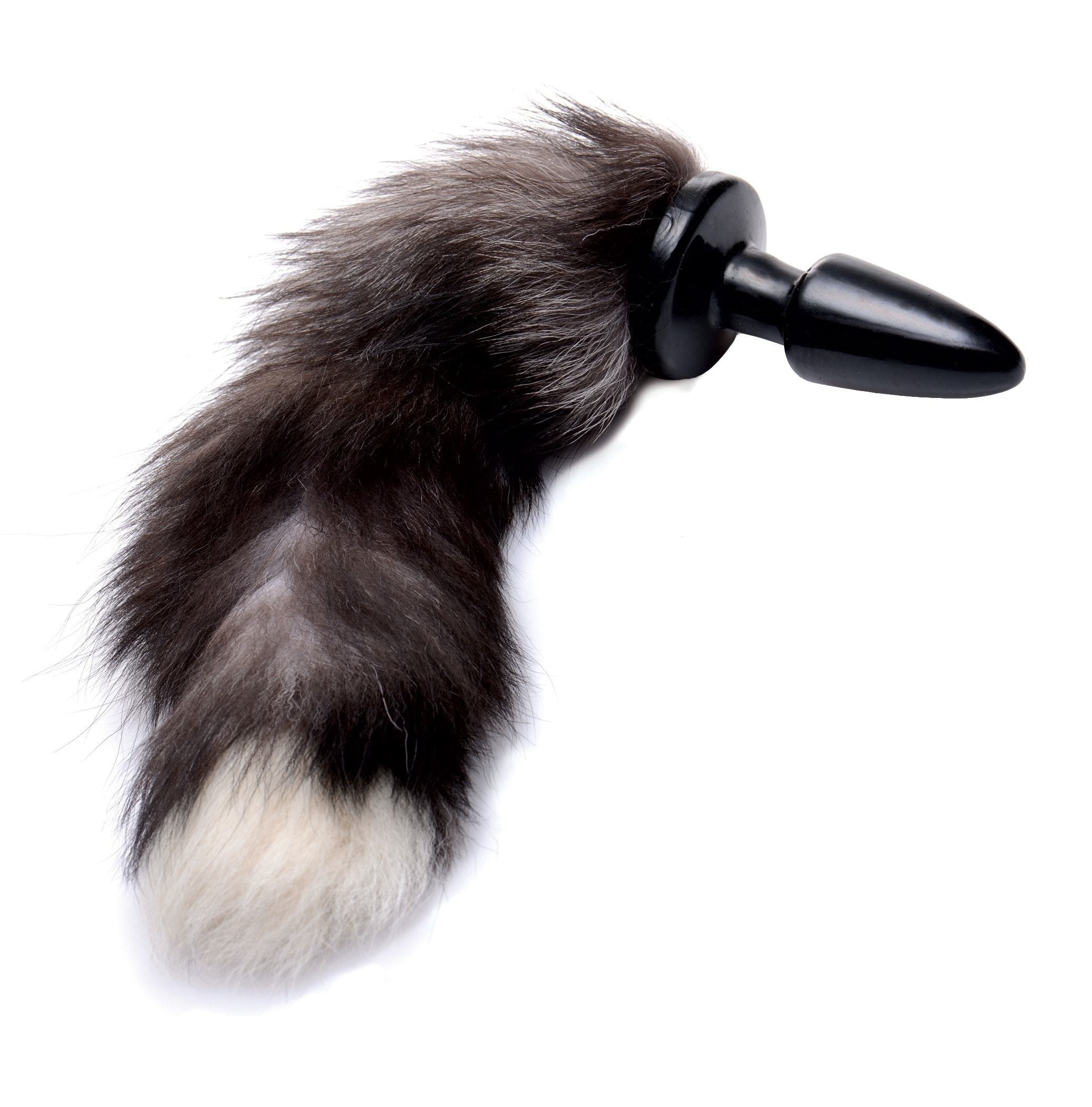 Fox Tail Anal Plug in Grey > Anal Range > Tail Butt Plugs