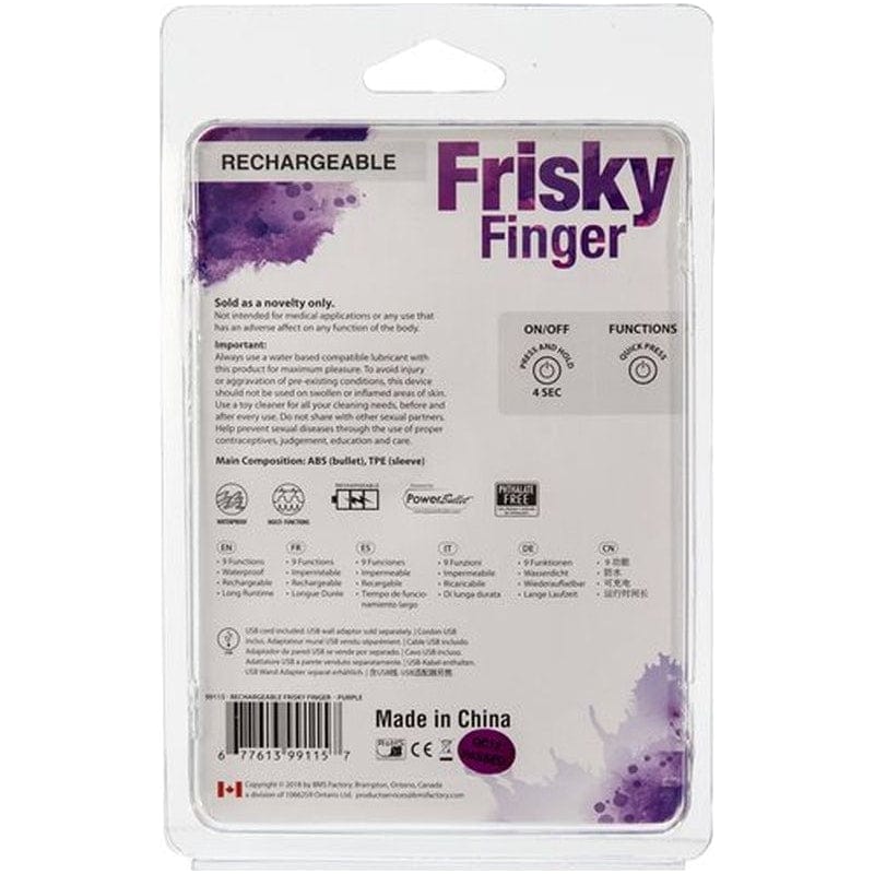 Frisky Finger Vibrator – Rechargeable Silicone Slip-On Finger Vibrator for Targeted Stimulation > Vibrators > Finger Vibrators