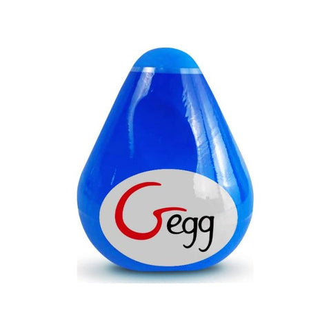 GEgg Masturbator Blue 6.5cm Compact Stretchy Sleeve Strokers - Cup|Egg