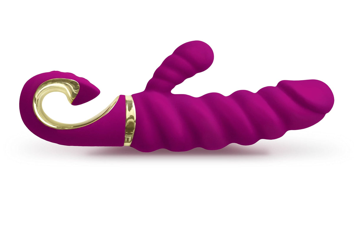 Gcandy Raspberry Dual Motor Vibrator Waterproof 4 Inch > Vibrators > Ladies > Rabbit