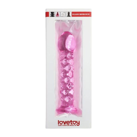 Glass Romance 2 Pink 7in Luxury Glass Dildo for Sensation DONGS Glass