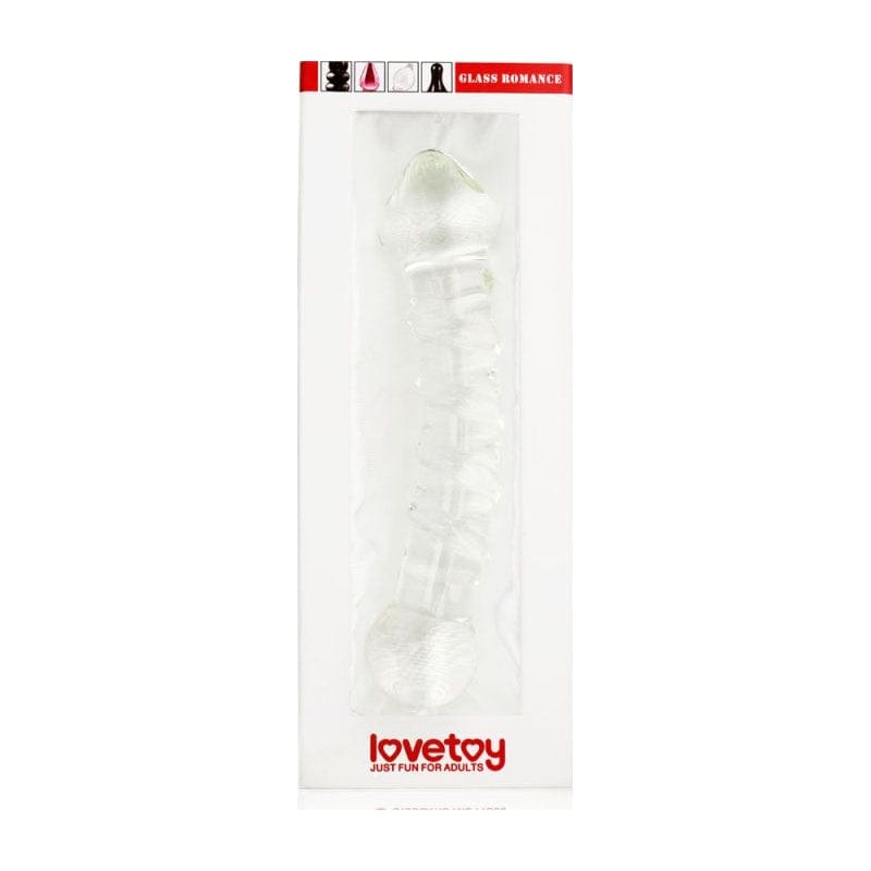 Glass Romance 5 Clear 7in Glass Dildo for Unique Sensation DONGS Glass