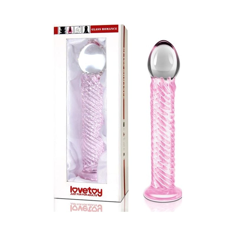 Glass Romance 7 Pink 7.5in Luxury Glass Dildo > Glass > Dildos