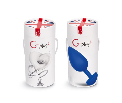 Gplug Large Navy Blue 3.9cm Bioskin Pleasure Plug Butt Plugs