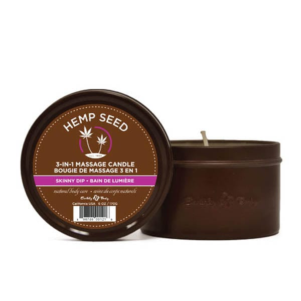 Hemp Seed 3-In-1 Massage Candle 170g Skinny Dip Vanilla & Fairy Floss