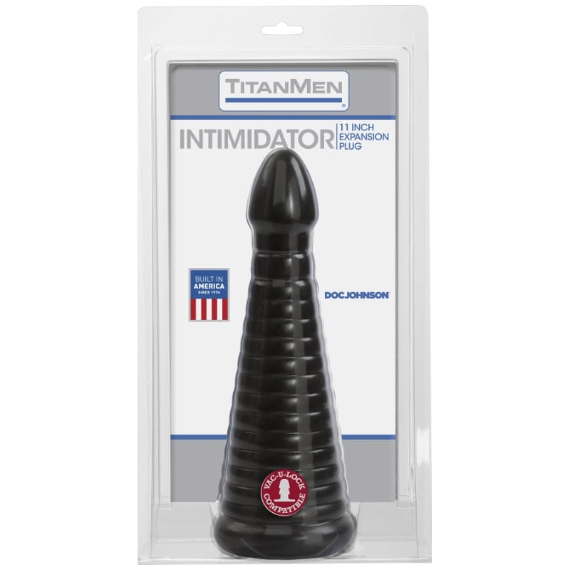 TitanMen Intimidator Black 11 Inch Ribbed Shaft Anal Toy > Anal Range > Oversized Anal Toys