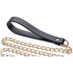 Leashed Lover Black and Gold Chain Leash Adult Bondage Accessory > Bondage Gear > Collars & Leashes