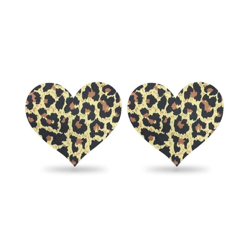 Leopard Print Nipple Pasties Twin Pack – Adhesive Fashion Accessories > Clothes > Pasties Main image