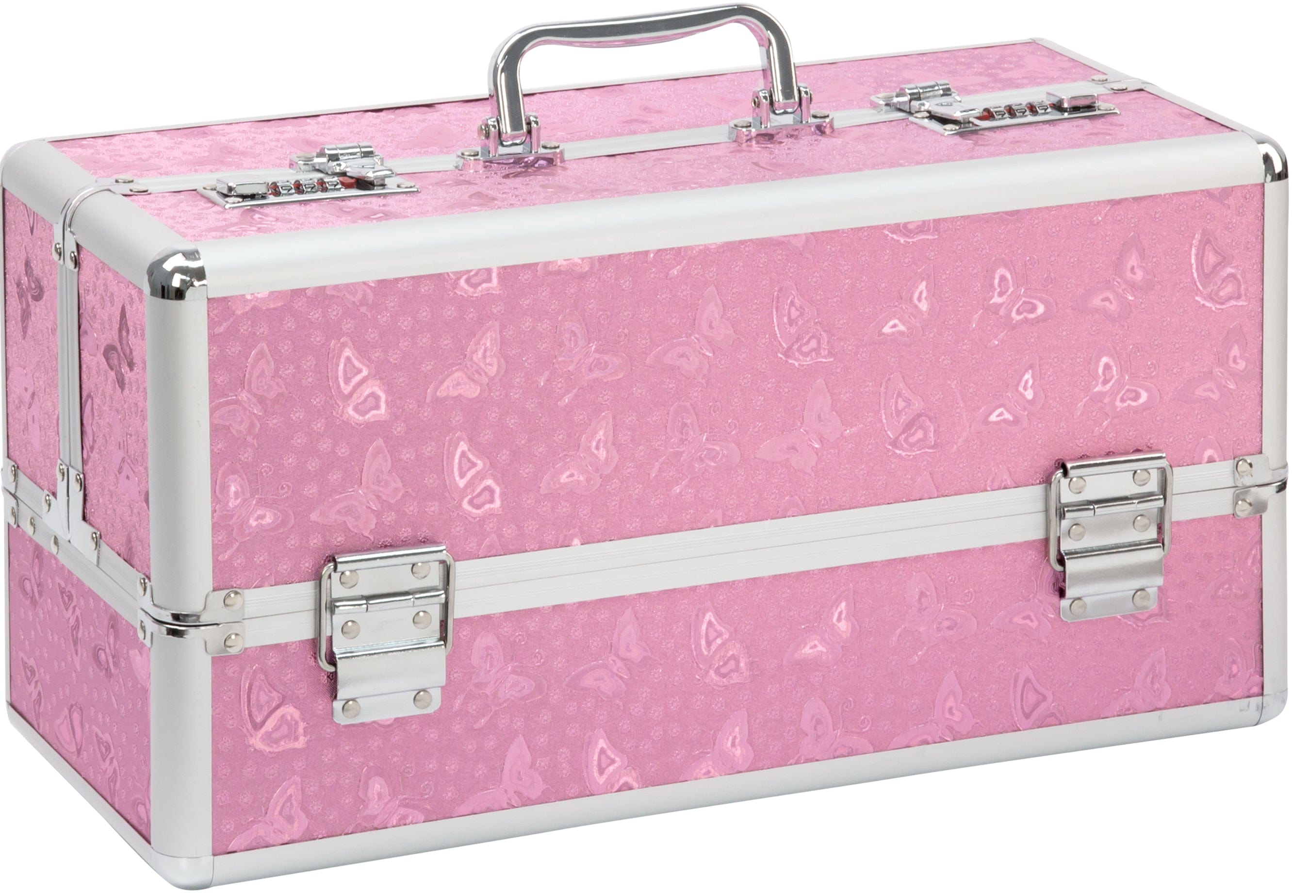 Lockable Large Vibrator Case in Pink for Secure Storage and Travel Adult Toy Storage