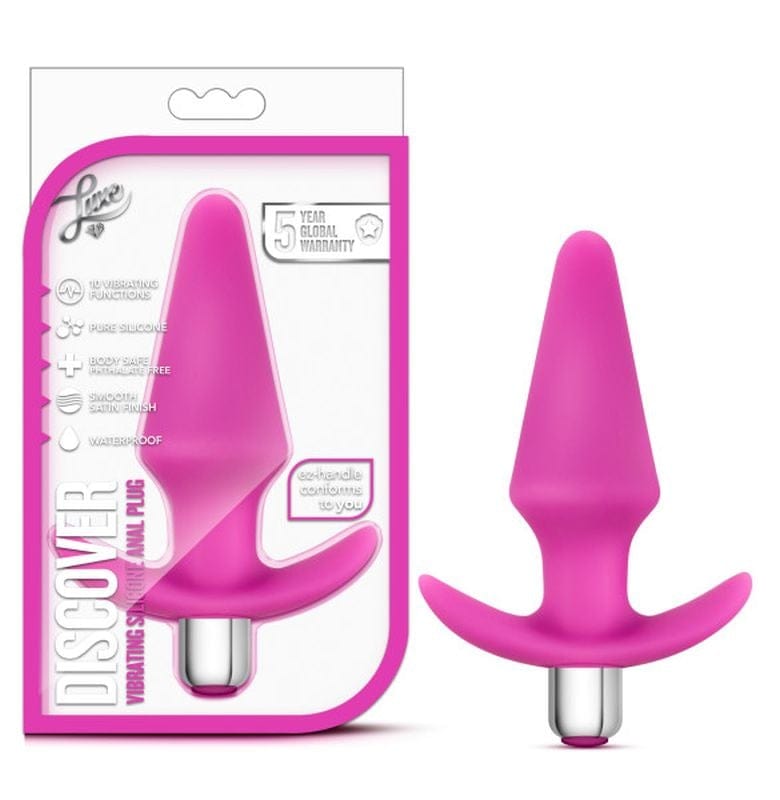 Luxe Discover Pink Anal Plug with 10 Vibrating Functions > Anal Range > Vibrating Butt Plugs