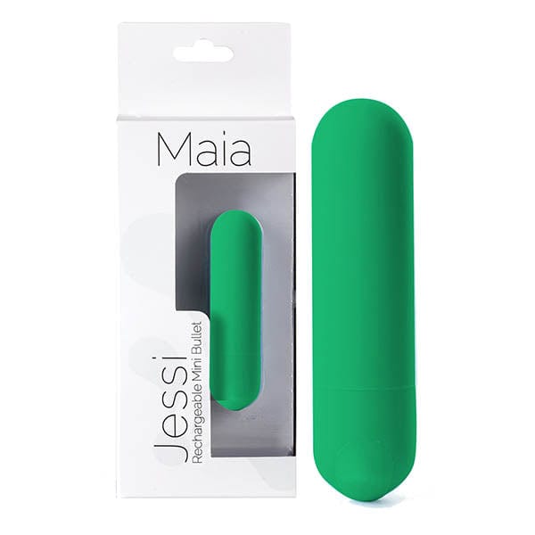 Maia Jessi (Emerald) – USB Rechargeable Bullet Vibrator 7.6 cm > Vibrators > Mini Vibrators