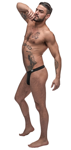 Male Power Pure Comfort Bong Thong for Ultimate Support and Freedom of Movement Black Mens G-Strings