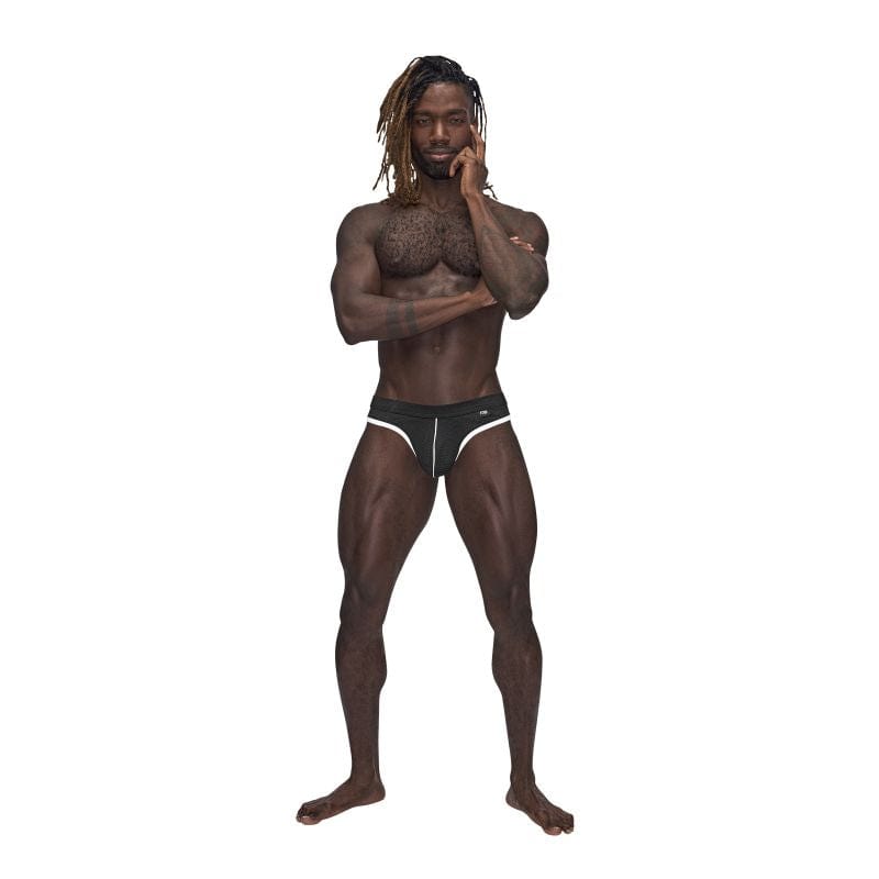 Male Power Sport Mesh Thong in Black for Men Mens G-Strings