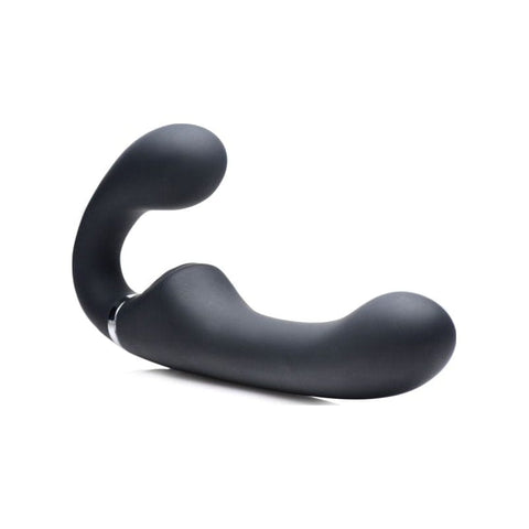 Mighty Rider 10X Strapless Strap-On Black with Remote Control > Realistic Dildos and Vibes > Strapless Strap Ons