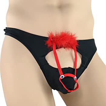 Male Power Mr Peckerhead Thong – Novelty Underwear with Marabou Feather Details > Clothes > Mens Apparel Main image