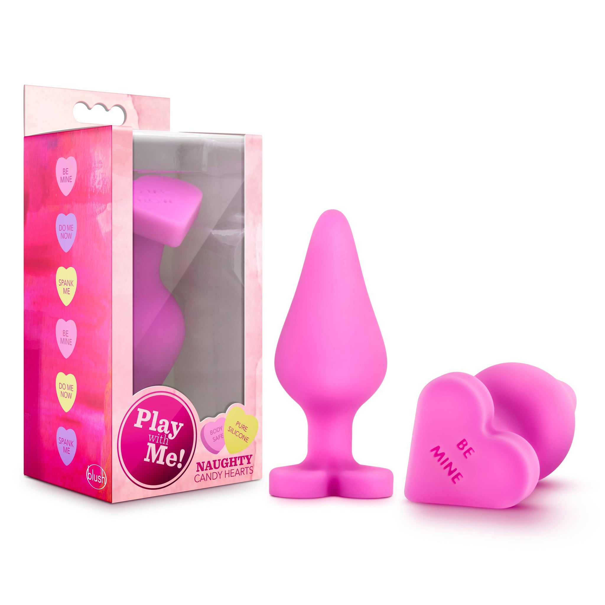 Naughty Candy Heart Be Mine3.5 Inch Silicone Anal Plug > Anal Range > Butt Plugs