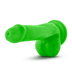 Neo Elite 6 Inch Silicone Dual Density Cock with Balls Neon Green > Dildos > Realistic Dildos