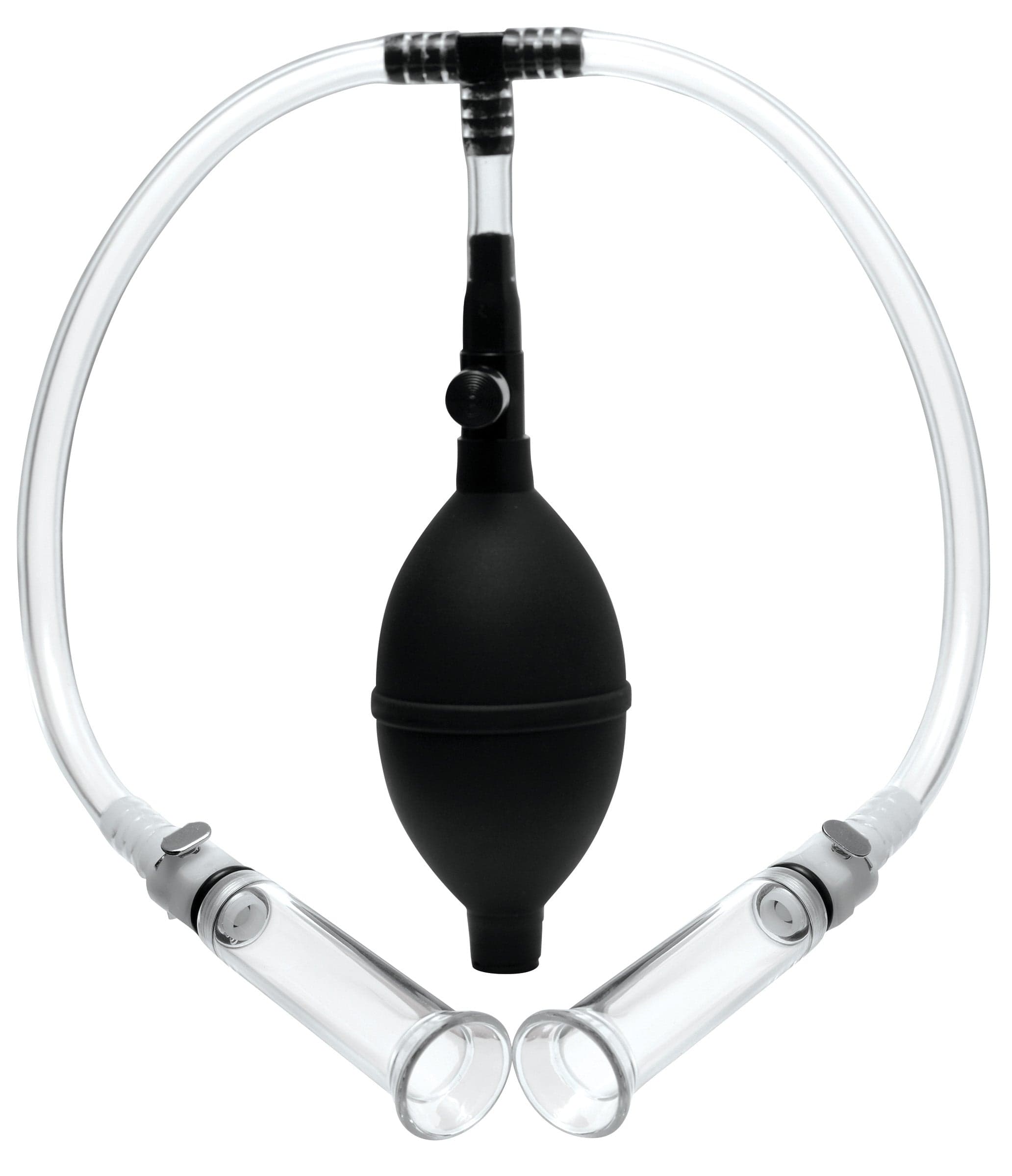 Nipple Pumping System with Dual Cylinders 2.75 Inches > Sex Toys > Nipple Suckers Main image