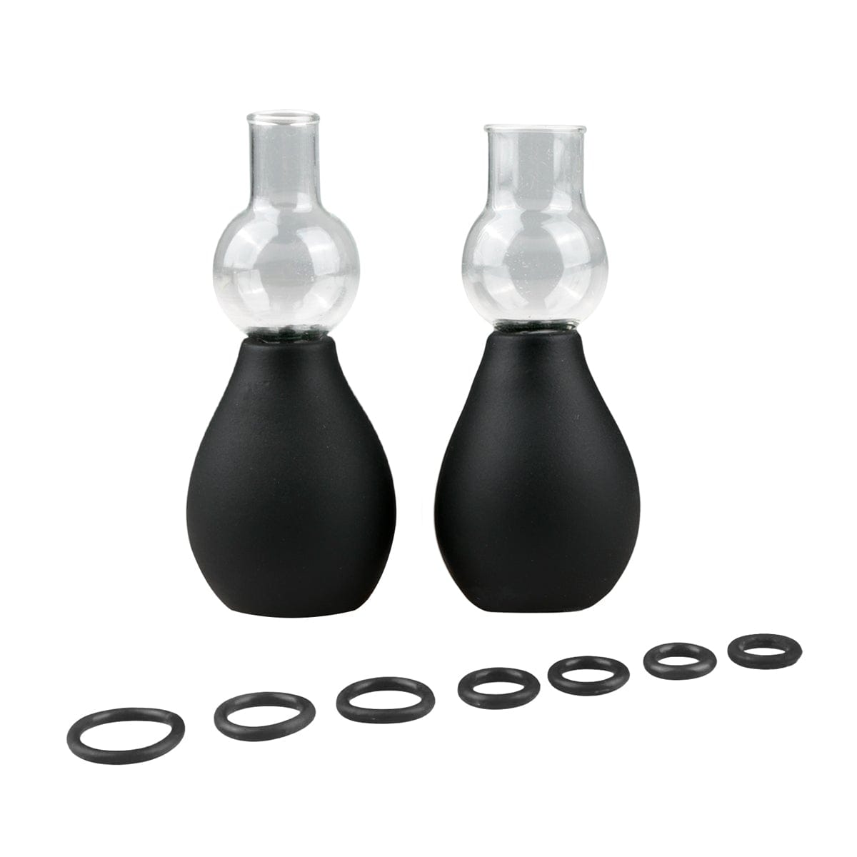 Nipple Sucker Black Two Piece Set for Enhanced Stimulation Nipple Suckers