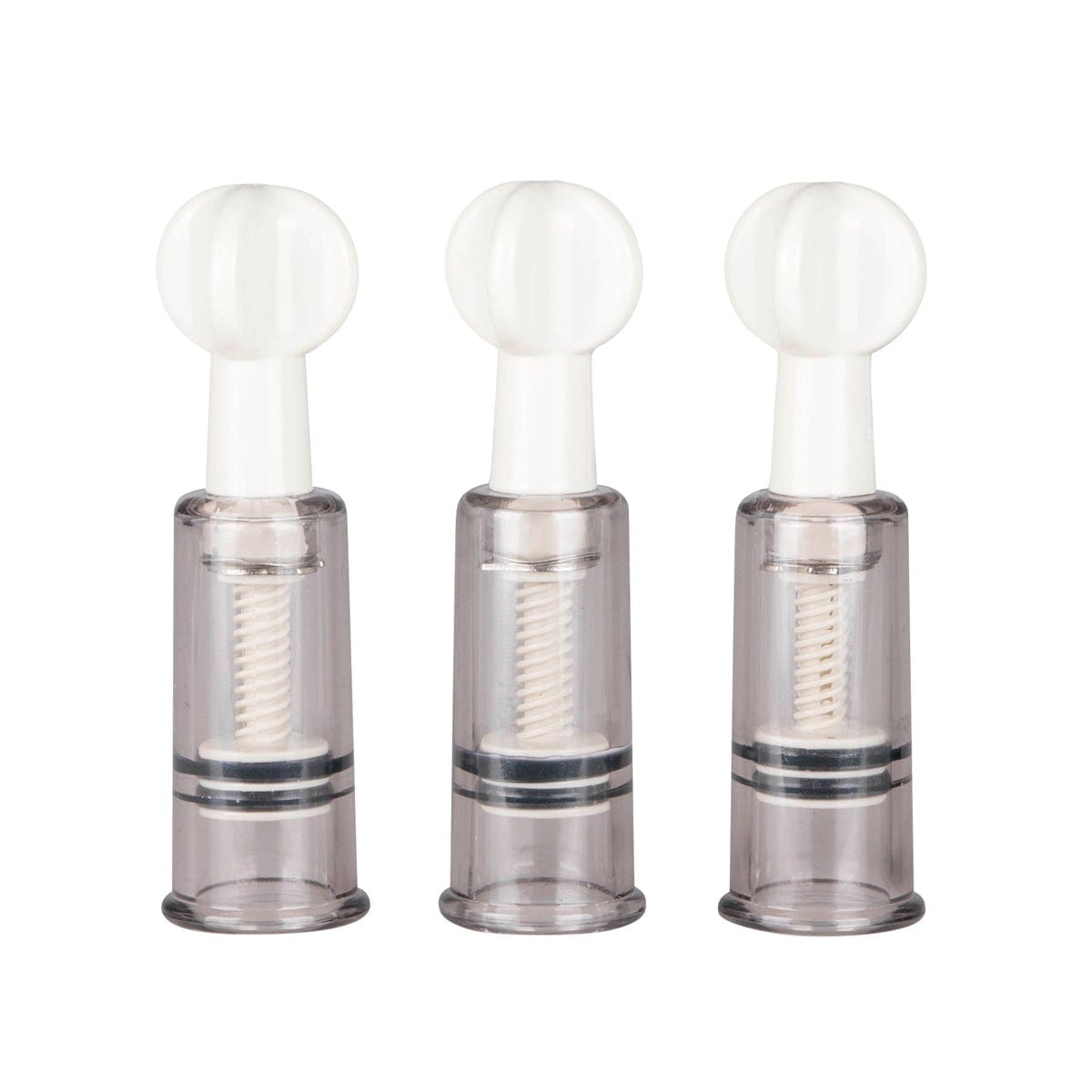 Nipple and Clit Suckers Set of Three – Transparent Precision Suction Cups Sensation Enhancers > Sex Toys > Nipple Suckers Main image