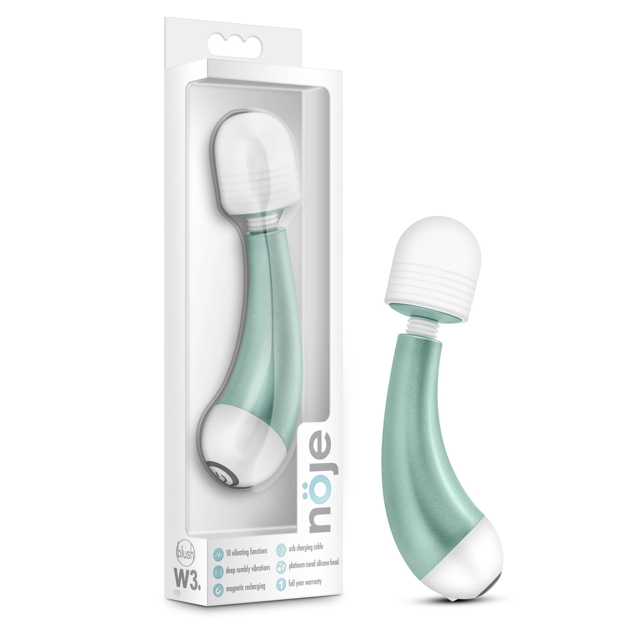 Noje W3 Sage 5.25 Inch Vibrating Pleasure Wand > Sex Toys > Mini Massagers