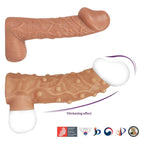 Nude Sleeve 10cm Shaft Soft Silicone Girth Enhancer with Studs > Sex Toys For Men > Penis Sleeves