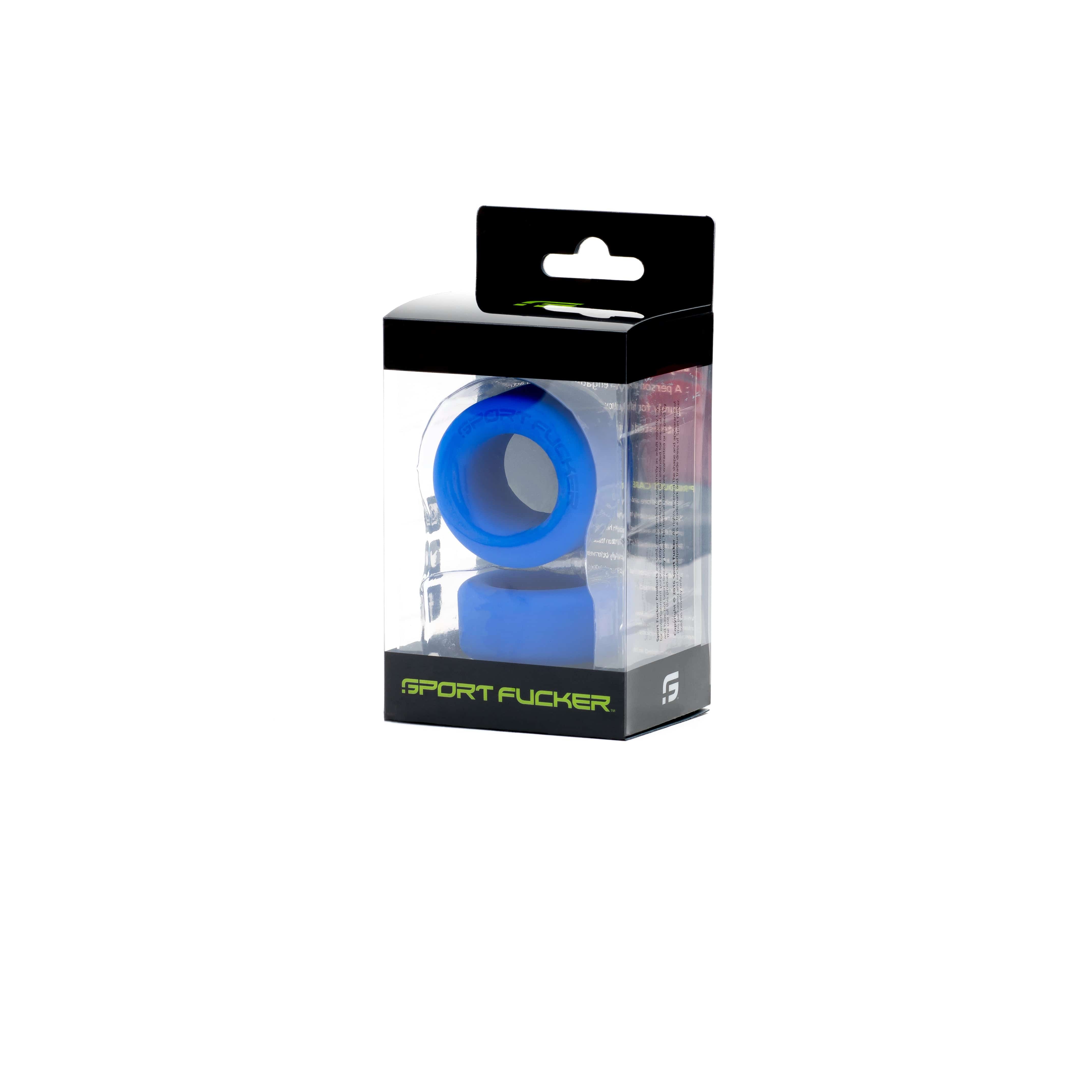 Nutt Job Set by Sport Fucker Blue Comfortable Cock and Ball Ring Set Red COCK RING Set