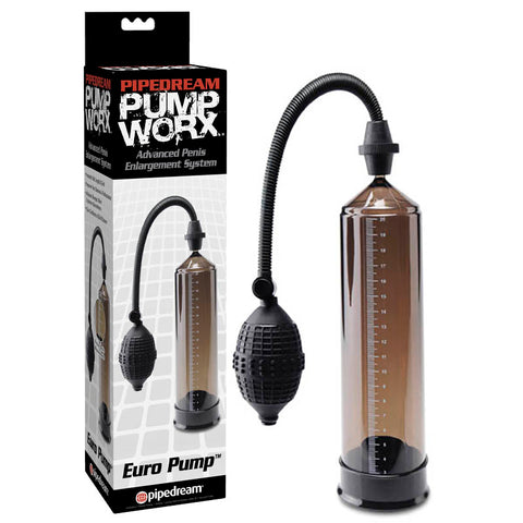 Pump Worx Euro Pump Smoke Penis Pump Black PUMPS