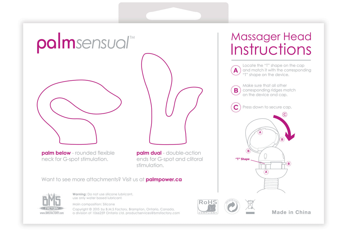 PalmSensual Massager Heads Blue For PalmPower Wand > Sex Toys > Massage Wands