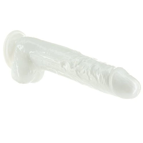 Pearl Dildo 8.5 Inch Pearl White with Suction Cup Base DONGS
