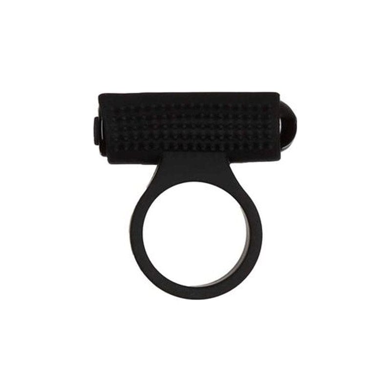 Power Bullet Cosmic Cock Ring w Bullet Black for Couples Cock Rings Vibrating