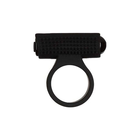 Power Bullet Cosmic Cock Ring w Bullet Black for Couples Cock Rings Vibrating