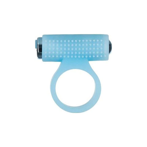 Power Bullet Cosmic Cock Ring w Bullet Glow in the Dark Cock Rings Vibrating