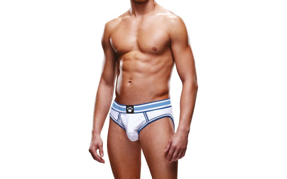Prowler Open Back Brief White/Blue > Clothes > Open Back Underwear