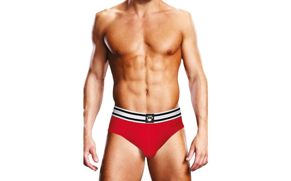 Prowler Open Back Brief White/Red > Clothes > Open Back Underwear Main image